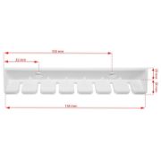 Снимка на Таванен простир 7x180 см бял SEPIO