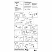 Снимка на Таванен простир 7x180 см бял SEPIO