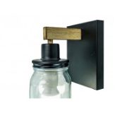 Снимка на Аплик Фраско черен/дърво DREAM LIGHTS