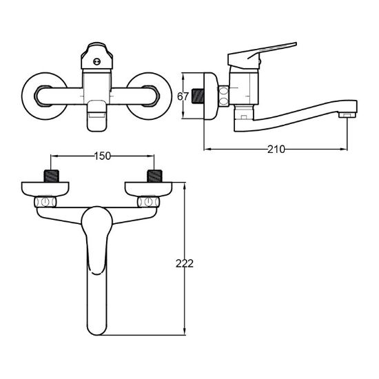 Снимка на Смесител за кухня Enjoy FAYANS