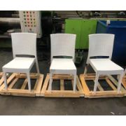 Снимка на Градински стол без подлакътници бял Zeugma Rattan MEVSIM