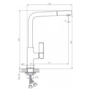 Снимка на Висок смесител за кухня ICF 718650 White INTER CERAMIC