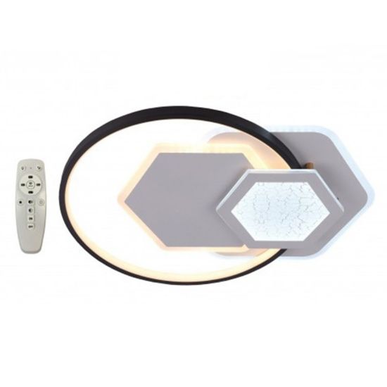 Снимка на LED плафон 80 W с дистанционно Broken Hexagon