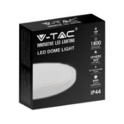 Снимка на LED плафон 18 W 4000 К IP44 Ø225 мм V-TAC