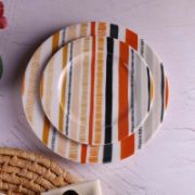 Снимка на Порцеланов сервиз за хранене 24 части Цветни линии TULU PORSELEN