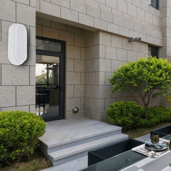 Снимка на LED плафон Oval 15 W 6000 K IP65 бял LIGHTEX