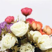 Снимка на Декоративен букет Есенни рози 33 см