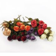 Снимка на Декоративен букет Есенни рози 33 см