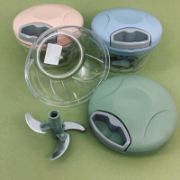 Снимка на Ръчен чопър с въже и 3 ножа 500 мл