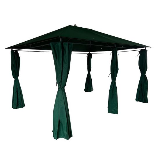 Снимка на Метален павилион 3x4 м 6 страници зелен MY GARDEN