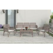 Снимка на Градински комплект 4 части Lizbon Lounge Set капучино RAINBOW