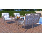 Снимка на Градински комплект 4 части Gala Lounge Set капучино RAINBOW