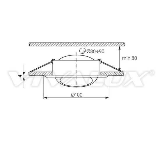 Снимка на Луна хром/мат подвижна 12V VIVALUX