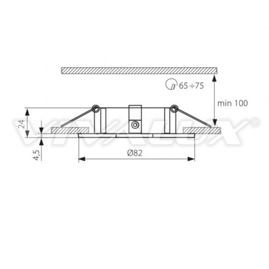 Снимка на Луна никел/злато 12V VIVALUX