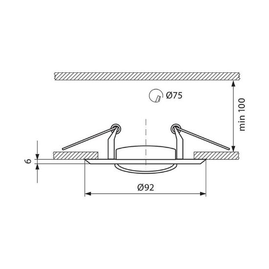 Снимка на Луна никел/злато подвижна 12V VIVALUX