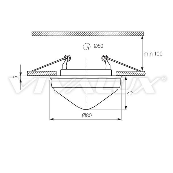 Снимка на Луна Ø 8см G6.35 хром 12V VIVALUX