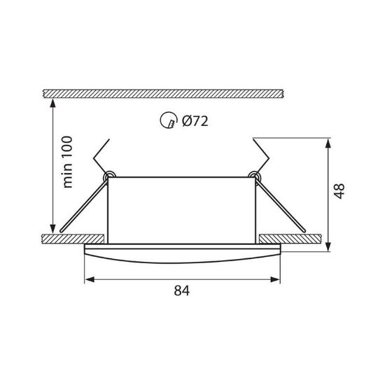 Снимка на Луна за баня хром 12V VIVALUX