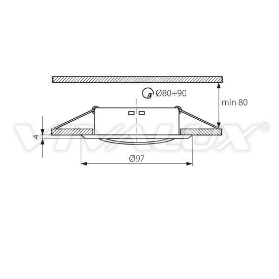Снимка на Луна хром подвижна 12V VIVALUX