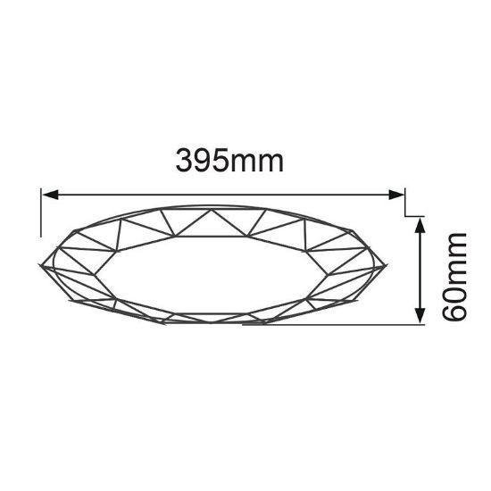 Снимка на Мултифункционален плафон JEWEL LED 36W VIVALUX