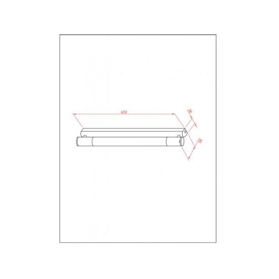 Снимка на LED осветително тяло за баня  63.2x8.5x3.8 см хром INTER CERAMIC