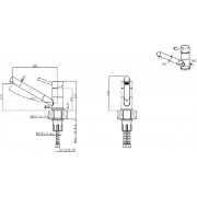 Снимка на Стоящ смесител за кухня Темпико сатен INTER CERAMIC
