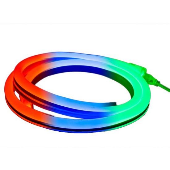 Снимка на LED Светещ кабел SMD5050 RGB IP65 10м - LIGHTEX