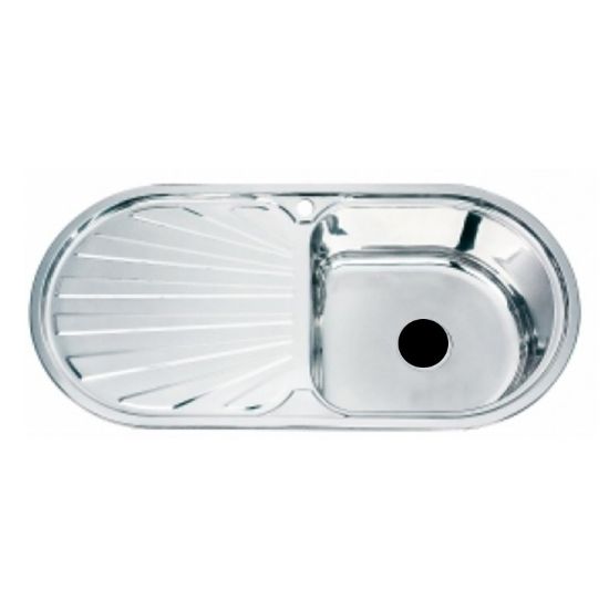 Снимка на Kухненска мивка алпака 100х48х20 см INTER CERAMIC