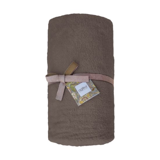 Снимка на Одеяло корал флийс 150x200 см кафяво AGLIKA