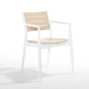 Снимка на Градински стол PVC слонова кост Regnum NOVUSSI