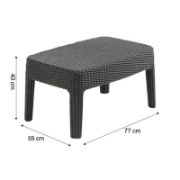 Снимка на Градински комплект от PVC ратан 4 части set 2 Tarifa ALLIBERT