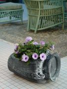 Снимка на Кашпа Амфора 47x39x27 cм кафяво-медна ROTO