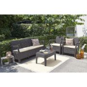 Снимка на Градински комплект от PVC ратан 4 части set 3 Tarifa ALLIBERT