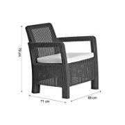 Снимка на Градински комплект от PVC ратан 4 части set 3 Tarifa ALLIBERT