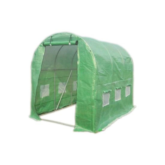 Снимка на Покривало за оранжерия с 2 врати с цип 4х2х2 м