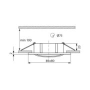 Снимка на Луна за вграждане REFF SL510 N/M