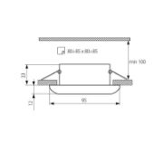 Снимка на Луна за вграждане CTX-KW10 C VIVALUX