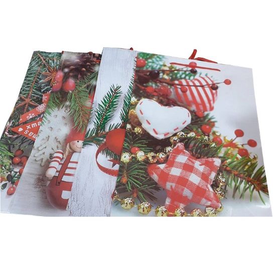 Снимка на Коледна торбичка 38x28x10 см