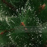 Снимка на Коледна зелена елха с бели връхчета 120 см