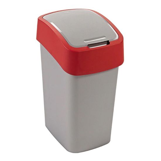 Снимка на Кош за отпадъци 25 л сиво/червено CURVER