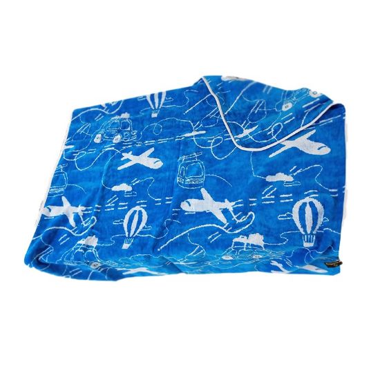 Снимка на Бебешка хавлия с качулка 100x100 см тъмносиня BULGARIA TEX