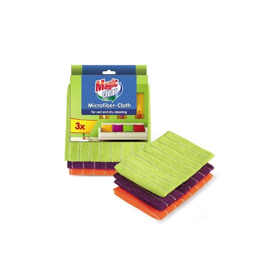 Снимка на Микрофибърни кърпи за почистване 3 бр. MAGIC CLEAN
