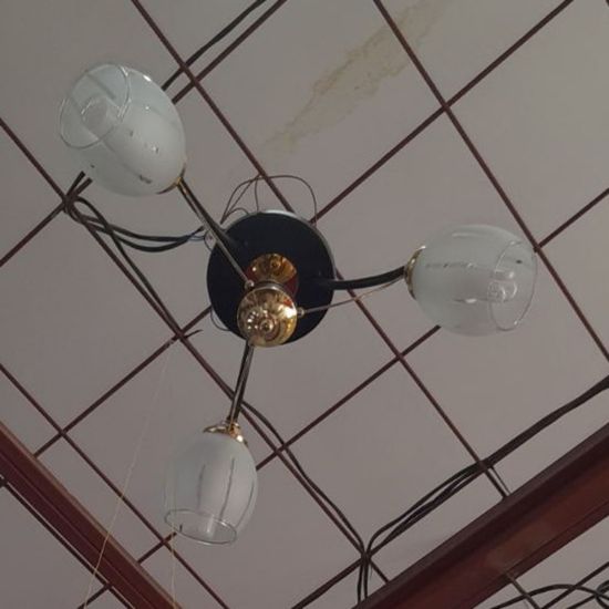 Снимка на Полилей метал/стъкло 3x60 W Е27 CONCEPTA