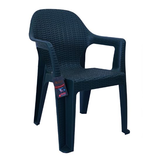 Снимка на Градински стол PVC зелен Polo MEVSIM