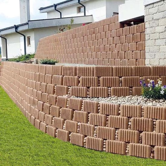 Снимка на Бетонна кашпа 28.7x33x15 см кафява Triflor SEMMELROCK