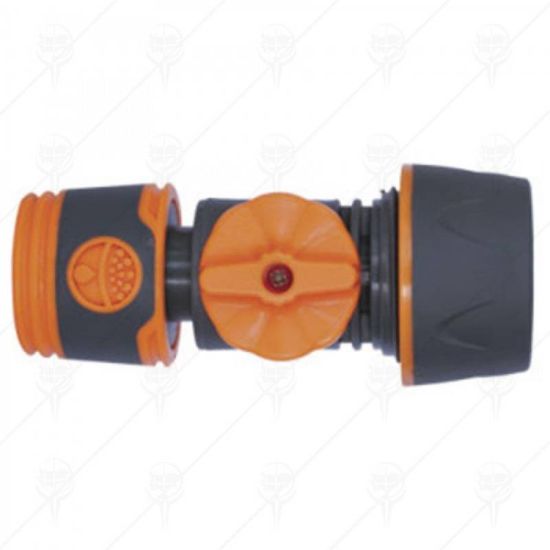 Снимка на Конектор 1/2"Ж с вентил за бърза връзка за маркуч SILVER HERLY