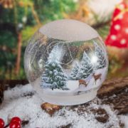 Снимка на Светеща коледна топка Зимна картина