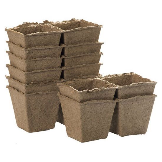 Снимка на Квадратна саксия за разсад 16 гнезда 8x8 см