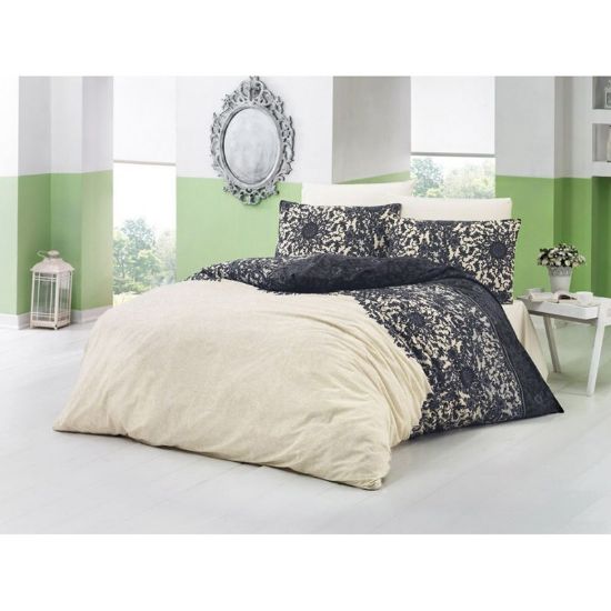 Снимка на Двоен спален комплект 4 части 100% памук Дантела ZAMBAK