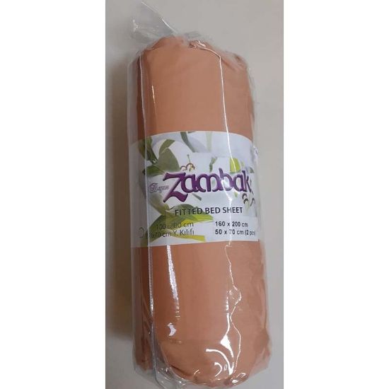 Снимка на Чаршаф с ластик 160x200 см + две калъфки Cylinder Brick ZAMBAK