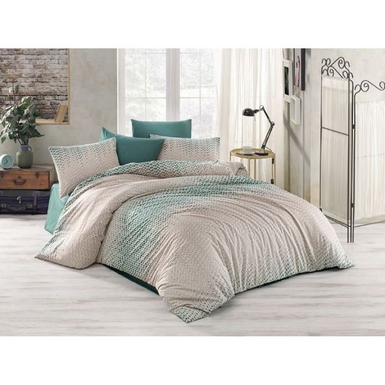 Снимка на Единичен спален комплект 3 части 100% памук Зелени точки ZAMBAK